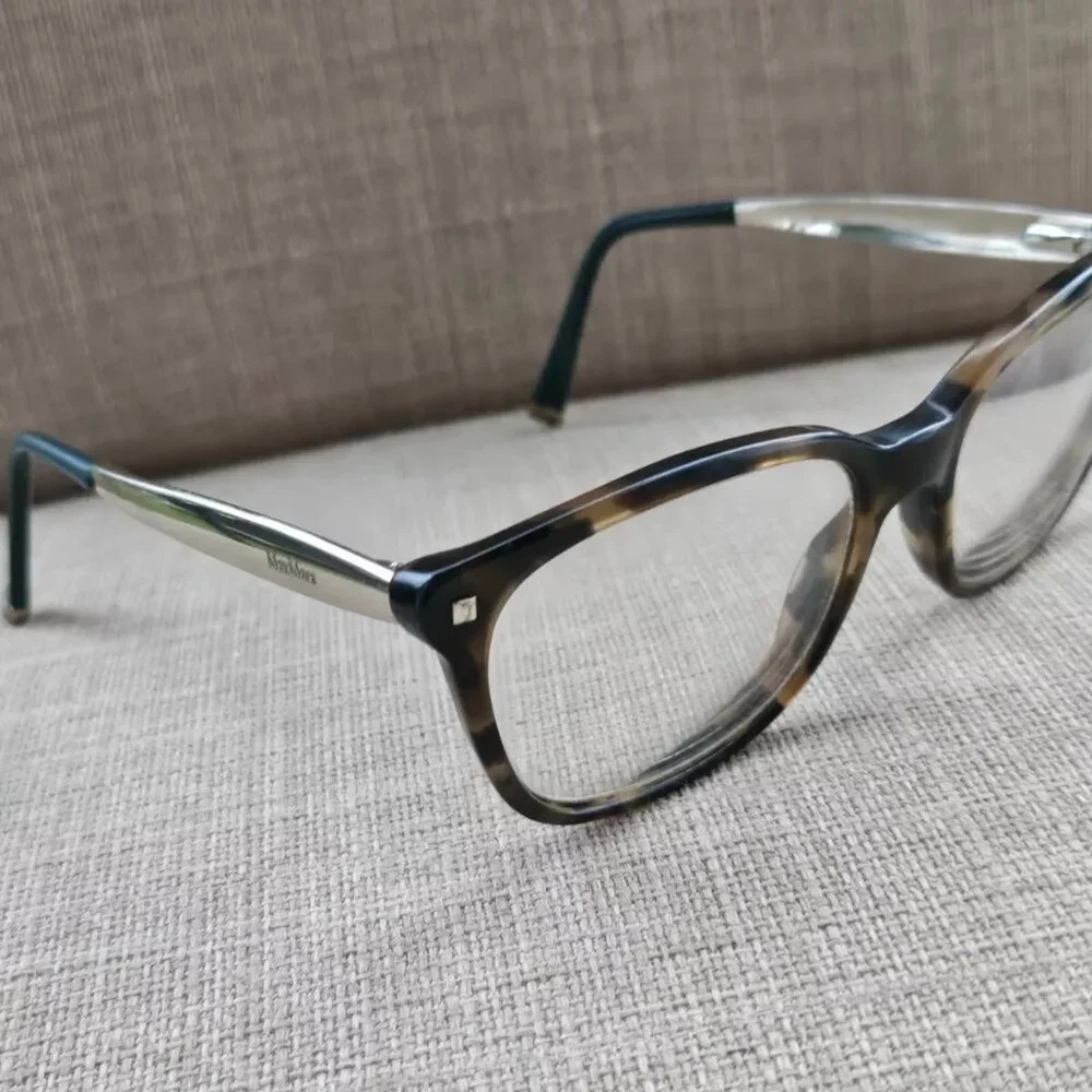 Max Mara Women Eyeglasses Frame Brown Tortoise Glasses Frame Eyewear